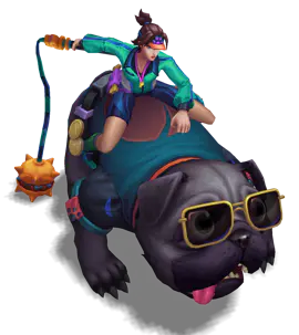 Turquoise Pug Trainer Sejuani chroma