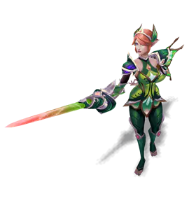 Emerald Faerie Court Fiora chroma