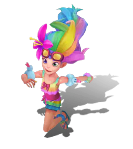 Rainbow Pool Party Zoe chroma