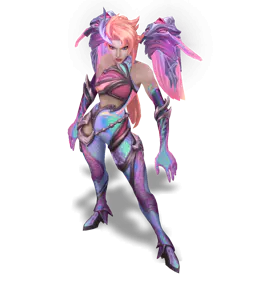 Rose Quartz Lagoon Dragon Kai'Sa chroma