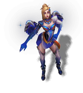 Chroma Sapphire du skin KDA FIRESTARTER Kai'Sa