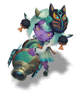 Turquoise Spirit Blossom Tristana chroma