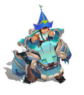 Aquamarine Papercraft Nunu & Willump chroma