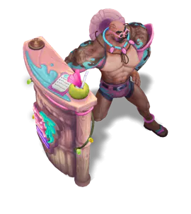 Rose Quartz Pool Party Braum chroma
