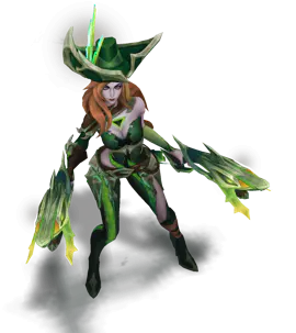 Emerald Ruined Miss Fortune chroma