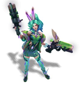 Peridot Battle Bunny Miss Fortune chroma