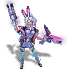 Rose Quartz Battle Bunny Miss Fortune chroma