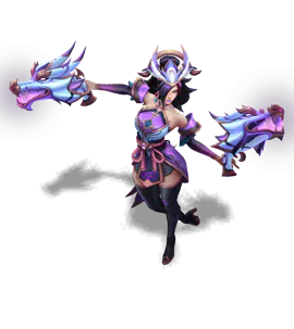 Tanzanite Porcelain Miss Fortune chroma