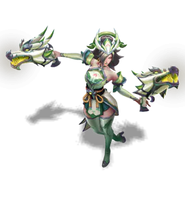 Peridot Porcelain Miss Fortune chroma