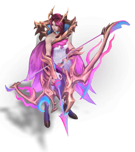 Rose Quartz Fae Dragon Ashe chroma