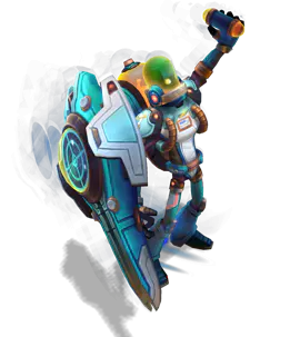 Turquoise Astronaut Singed chroma