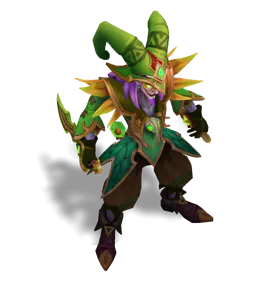 Emerald Arcanist Shaco chroma