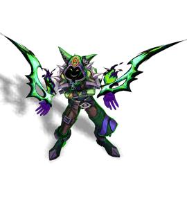 Emerald Soul Fighter Shaco chroma