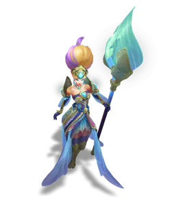 Aquamarine Battle Queen Janna chroma