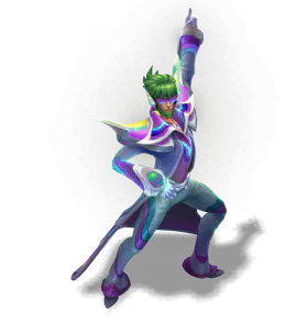 Rainbow Space Groove Twisted Fate chroma