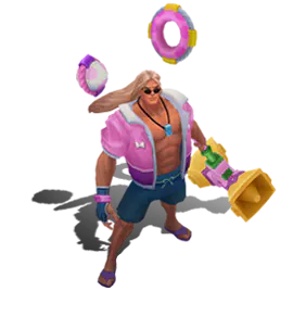 Rose Quartz Pool Party Taric chroma