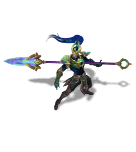 Emerald Cosmic Defender Xin Zhao chroma