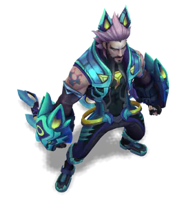 Turquoise Battle Wolf Sylas chroma