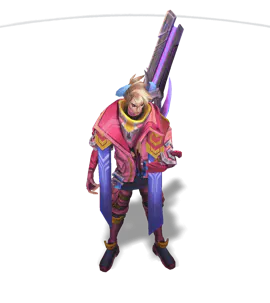 Rose Quartz Lunar Beast Aphelios chroma