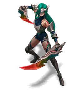 Turquoise Chosen of the Wolf Katarina chroma