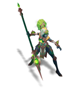 Emerald Cosmic Huntress Nidalee chroma