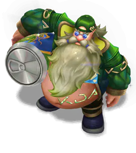 Emerald Music Fan Gragas chroma
