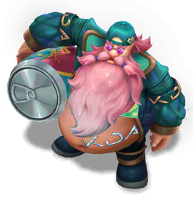 Turquoise Music Fan Gragas chroma