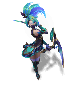 Turquoise Star Guardian Akali chroma