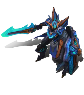 Sapphire Mecha Kingdoms Leona chroma