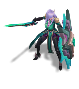 Turquoise Battle Academia Leona chroma