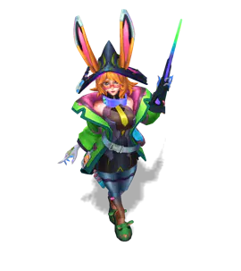 Emerald Battle Bunny Aurora chroma