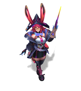 Obsidian Battle Bunny Aurora chroma