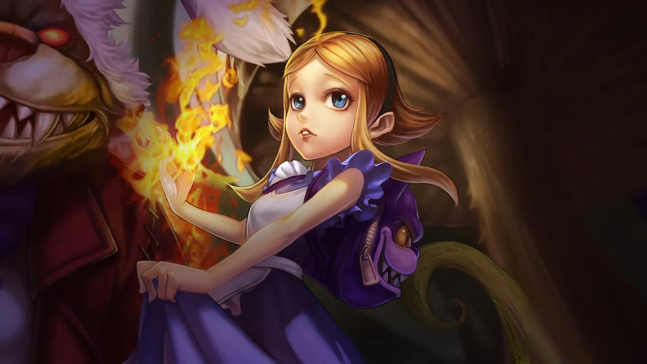 Annie in Wonderland splash art