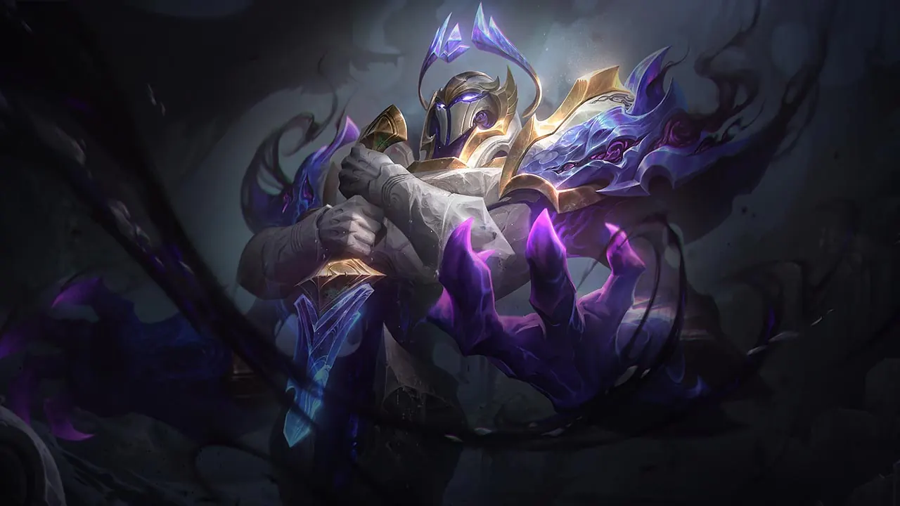 Corrupted Petricite Xerath splash art