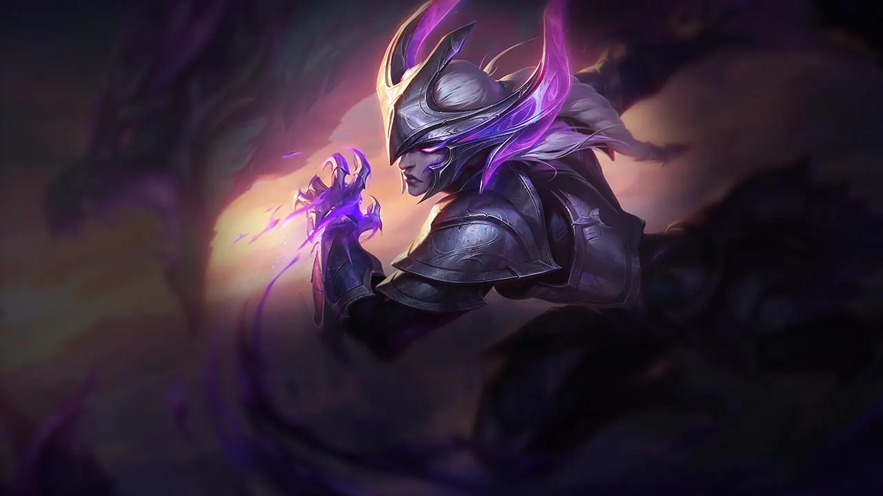 Darkflame Shyvana splash art