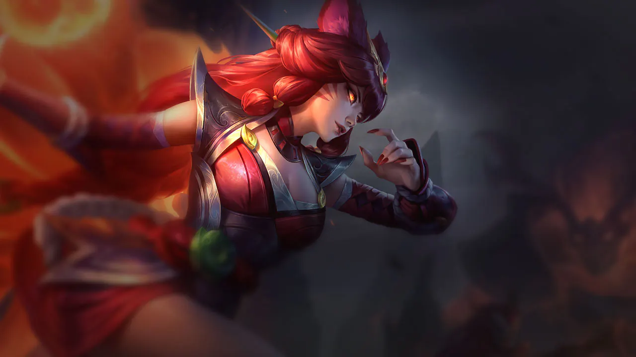 Foxfire Ahri splash art