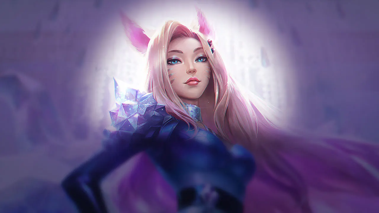 K/DA ALL OUT Ahri splash art
