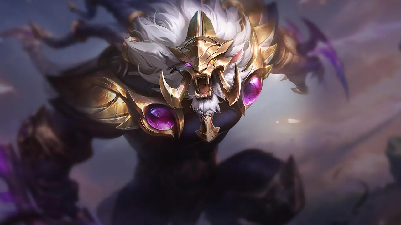 Victorious Rengar splash art