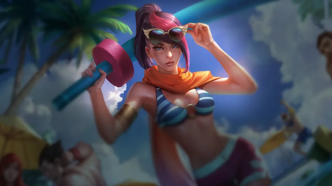 Pool Party Fiora splash art