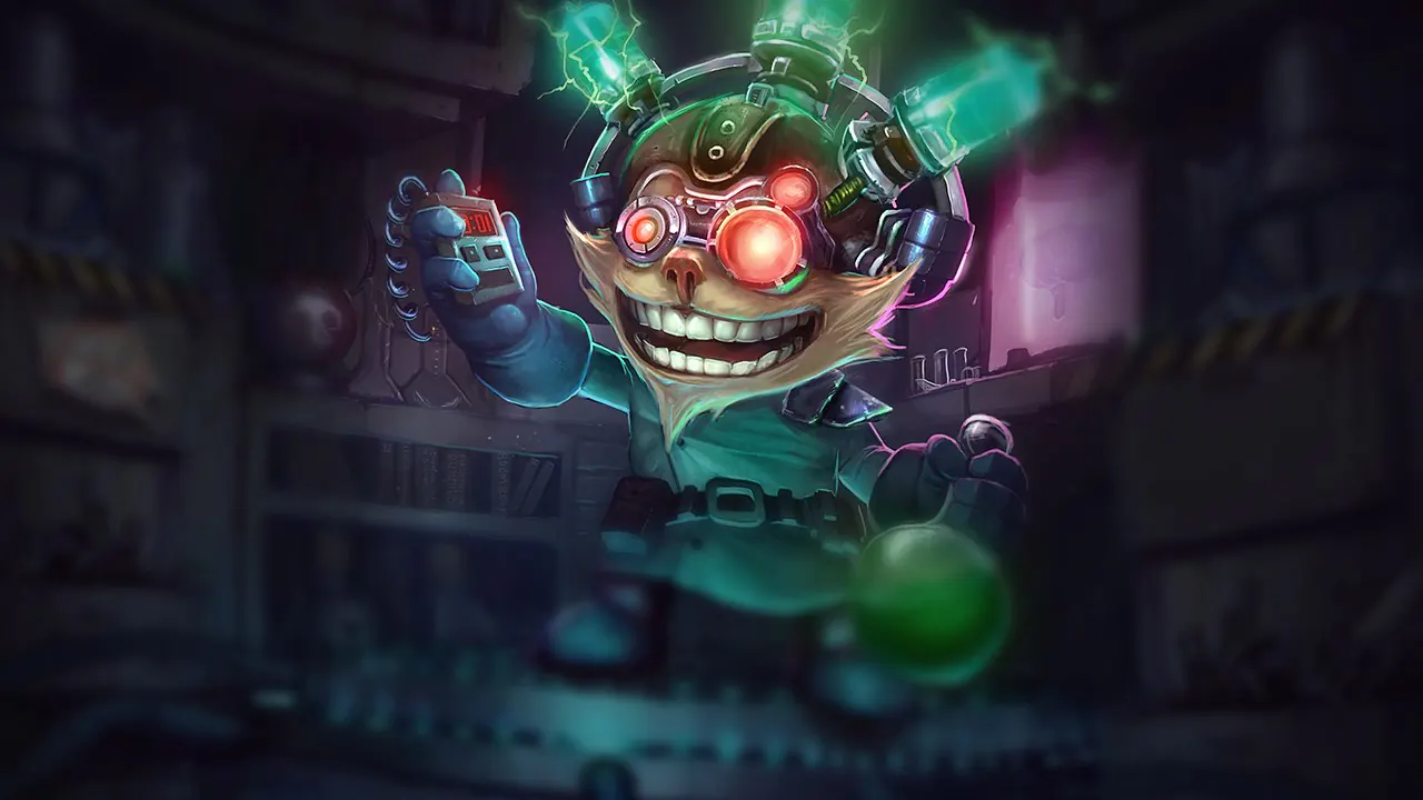 Mad Scientist Ziggs splash art
