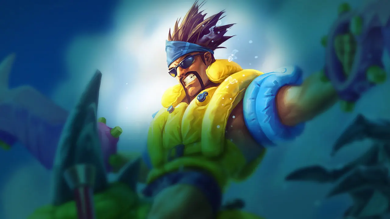 Pool Party Draven splash art