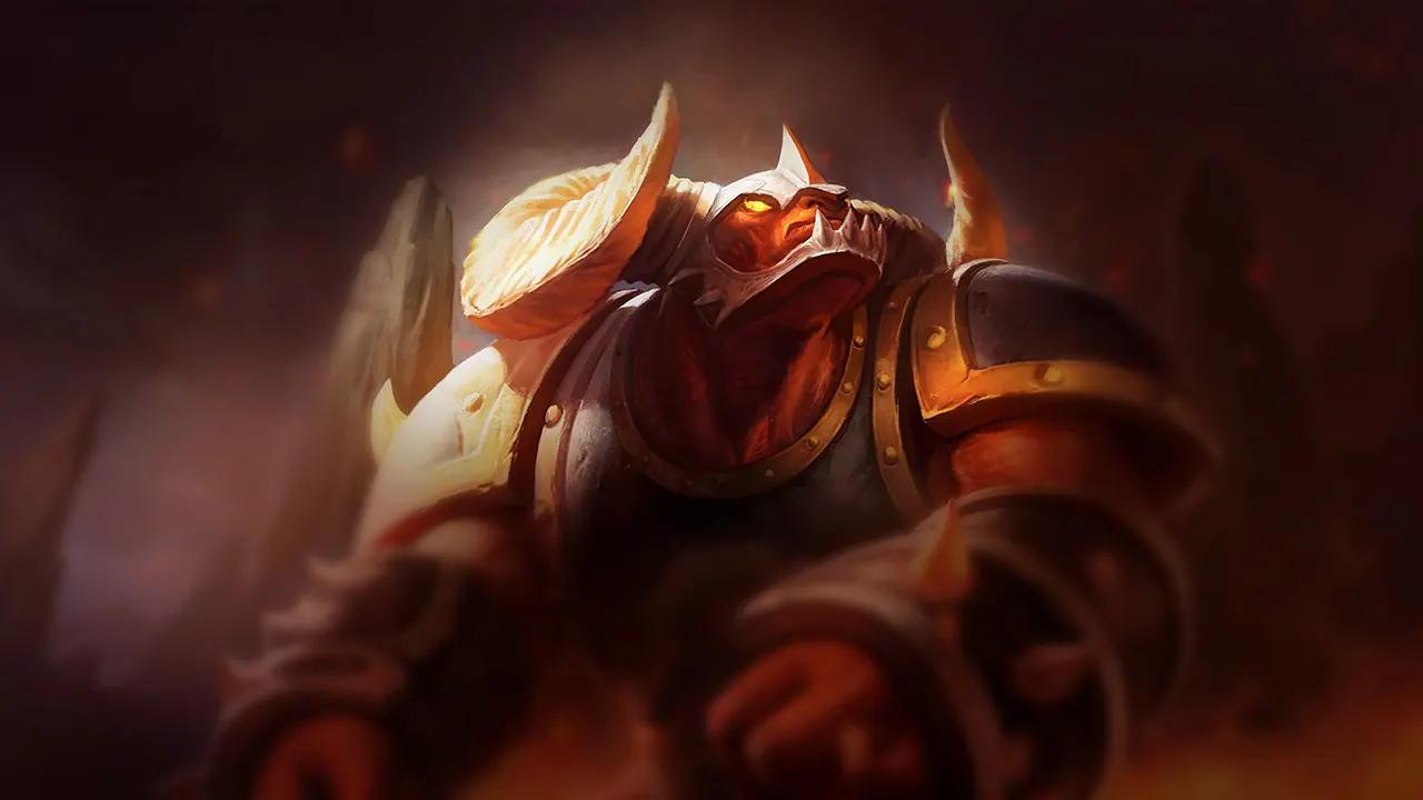 Infernal Alistar splash art