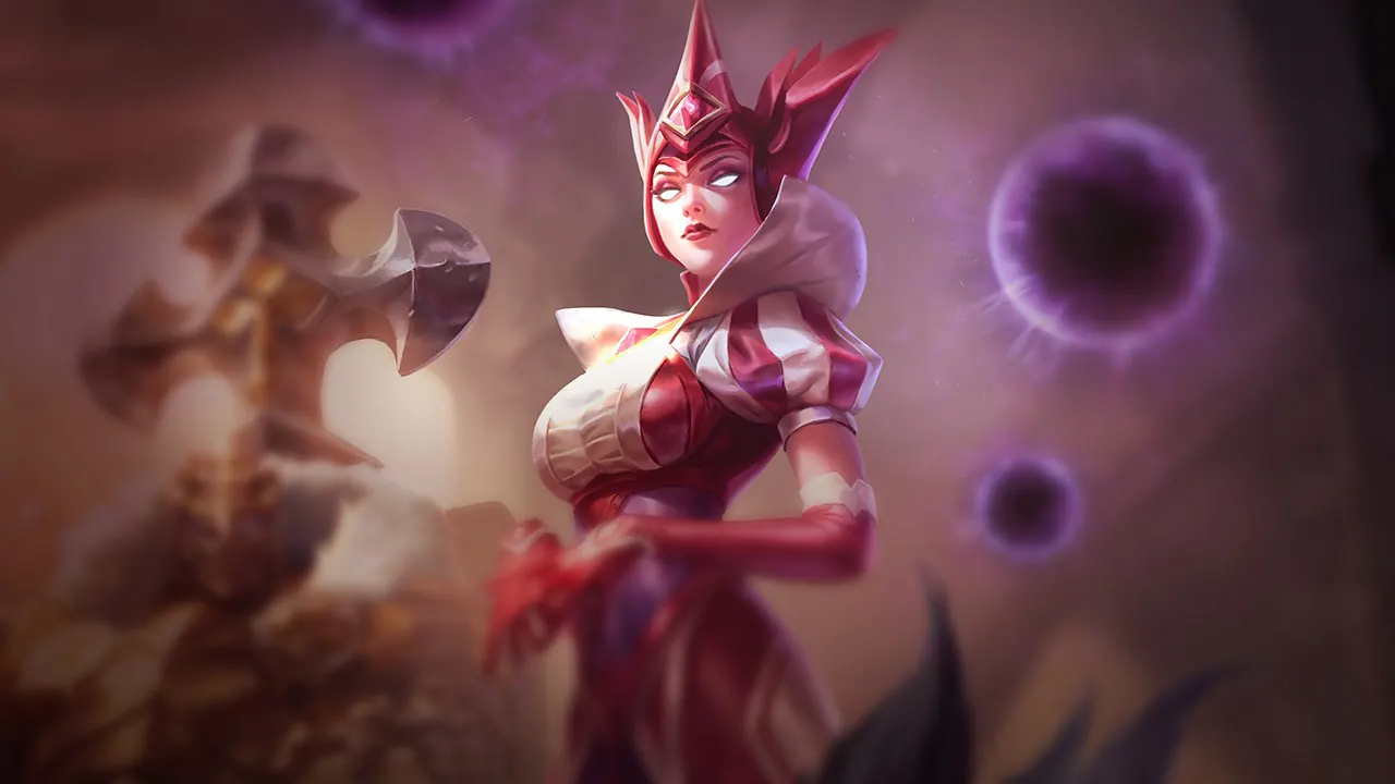 Queen of Diamonds Syndra splash art