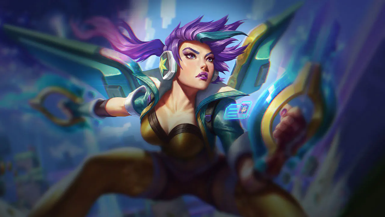 Arcade Kai'Sa splash art