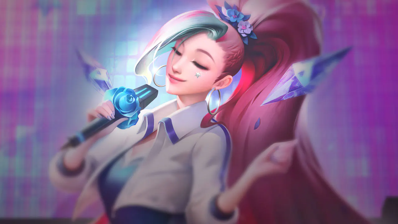 K/DA ALL OUT Seraphine Rising Star splash art