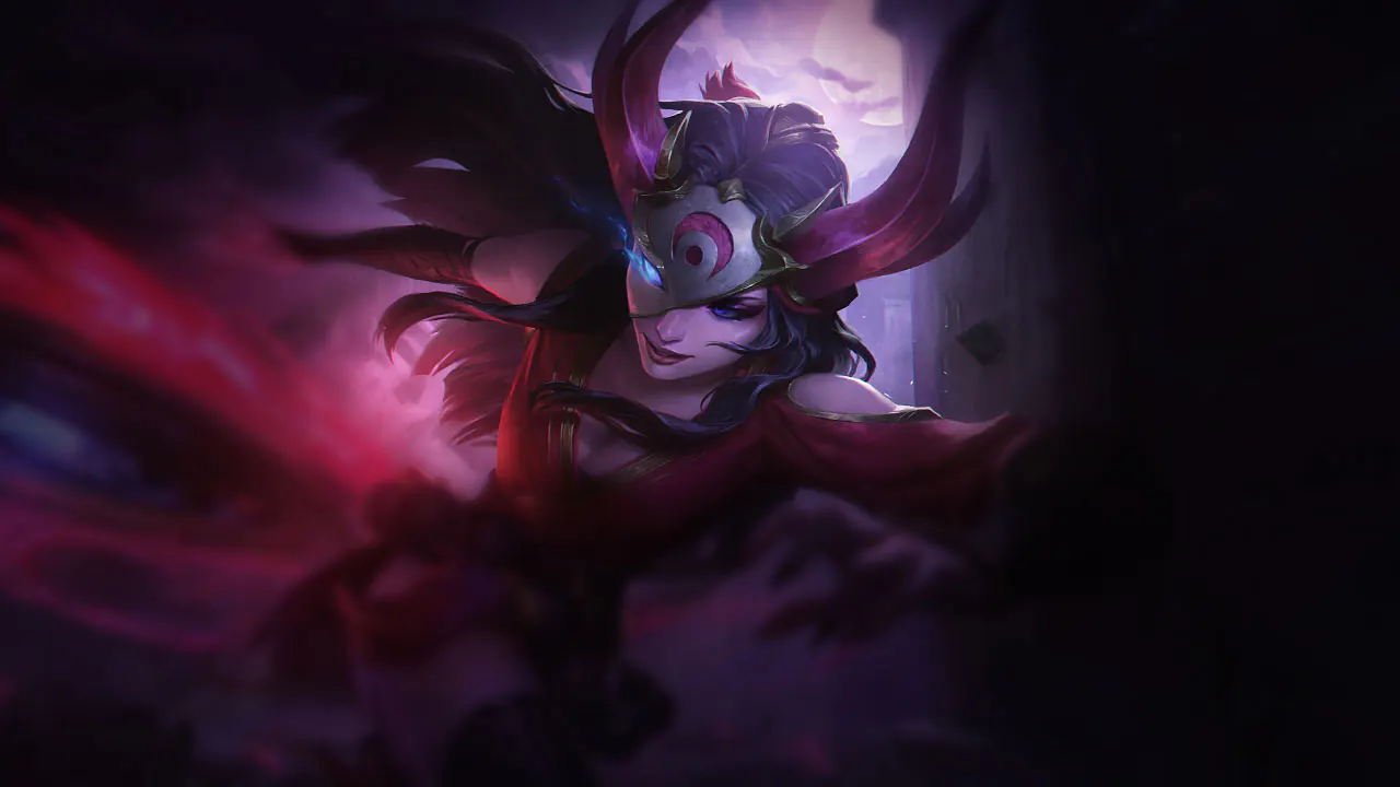 Blood Moon Sivir splash art