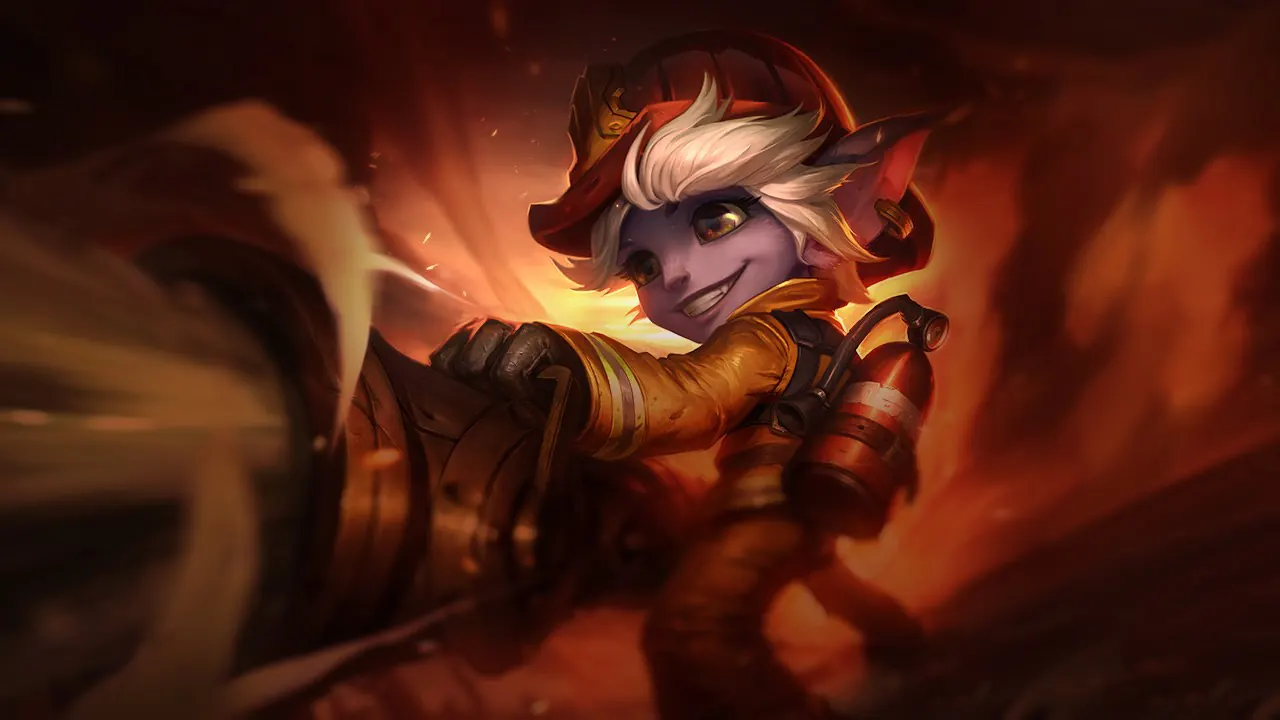 Firefighter Tristana splash art