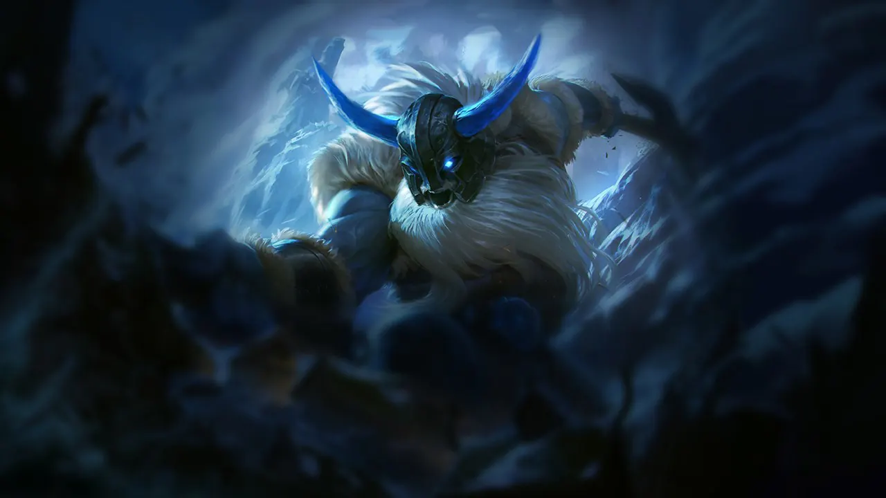 Glacial Olaf splash art