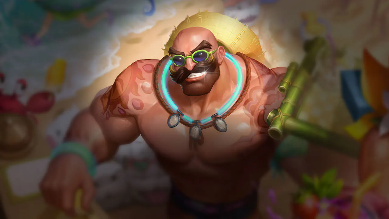 Pool Party Braum splash art