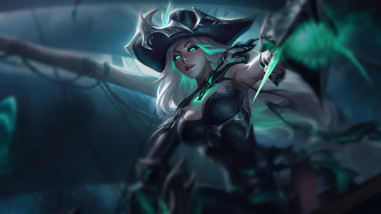 Ruined Miss Fortune splash art